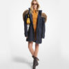 Embellished Georgette Shift Coat